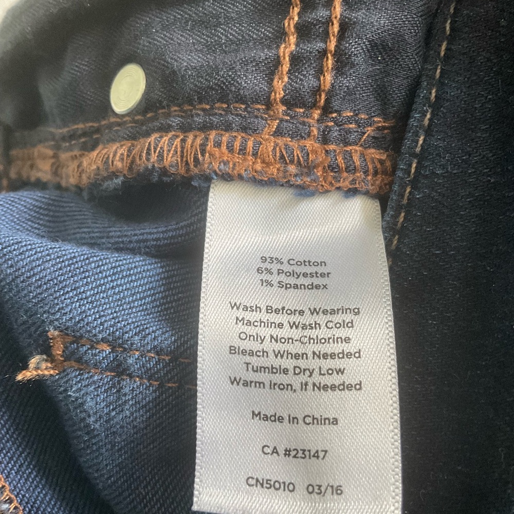 Talbots Women's Dark Blue Straight Leg Jeans - Picture 6 of 6